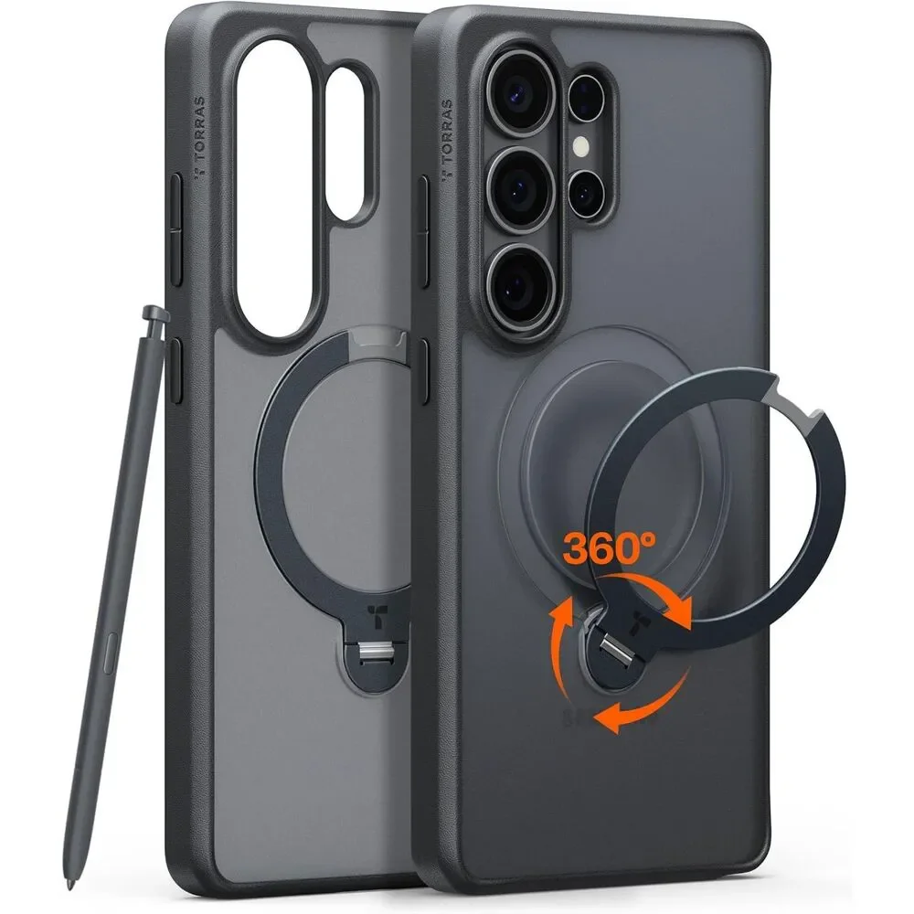 TORRAS Q3 Spin Case for Samsung Galaxy S26 Ultra 360 Magnetic Stand Cover